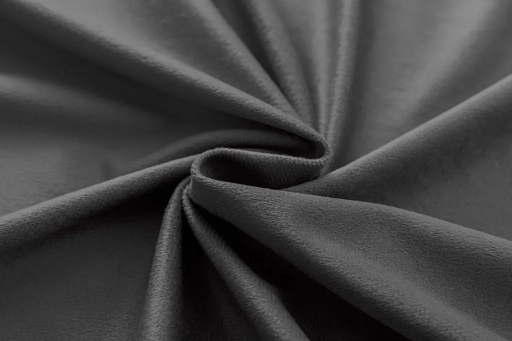 Draperie opaca DREAM VELVET 140x250 cm, gri inchis Agatat: Inele metalice