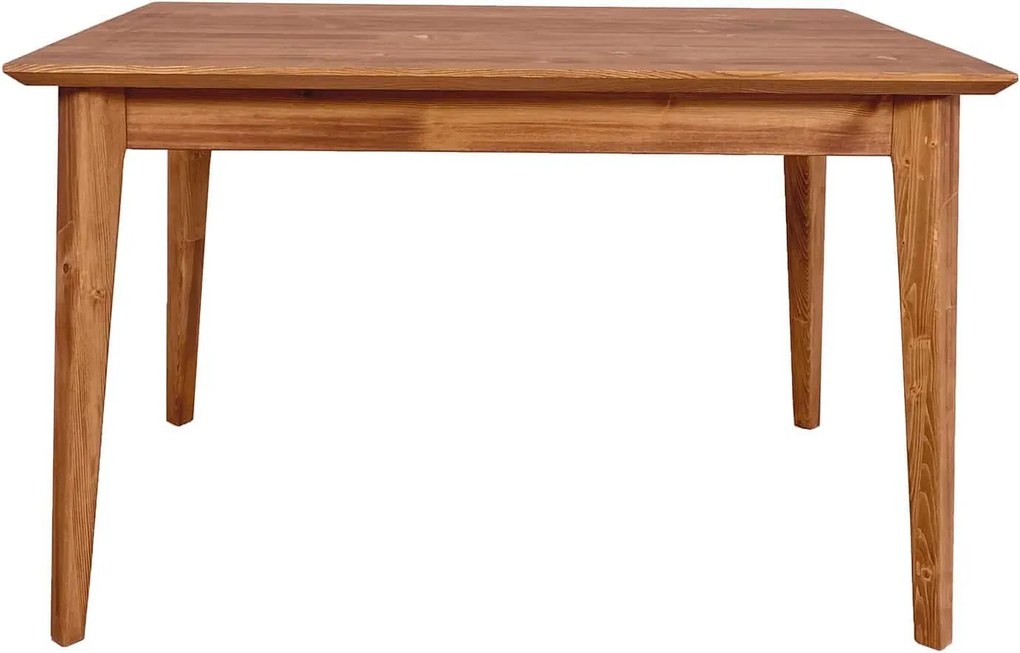 Masă lemn masiv Dining Timeless Whisky, 120 × 80 × 76 cm