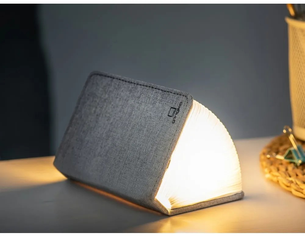 Decorațiune luminoasă gri cu USB Booklight – Gingko