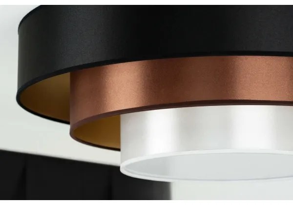 Plafonieră LED Duolla LUNETA LED/26W/230V d. 60 cm 4000K negru/cupru