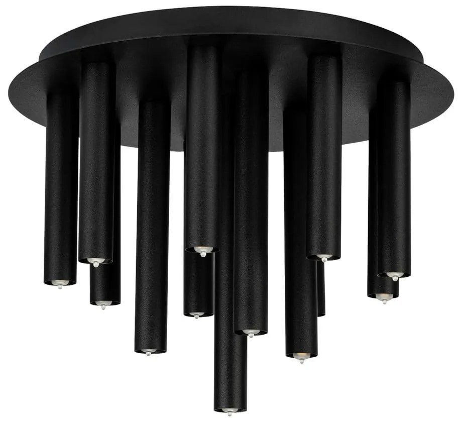 Plafonieră neagră cu abajur din metal 34x34 cm Gocce - Markslöjd