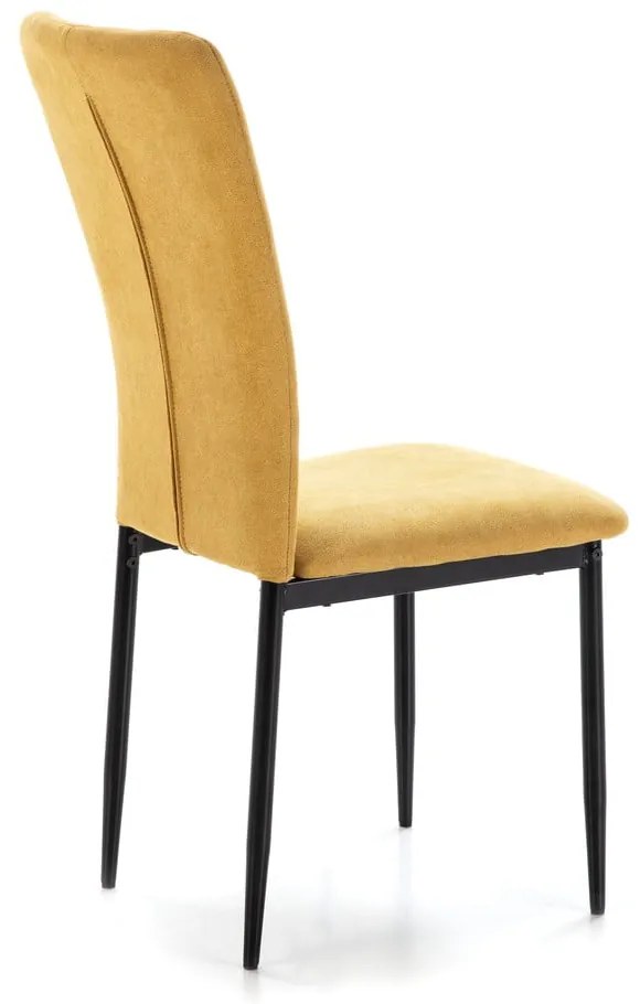 Scaune de dining galben-muștar 4 buc. Holly – Marckeric