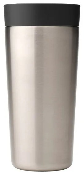 Cana thermos Brabantia Make&Take 1008489, 360 ml, Fara varsare, Argintiu/Negru