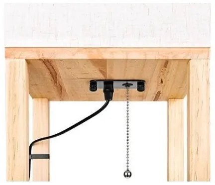 Lampadar cu rafturi 1xE27/60W/230V alb/maro