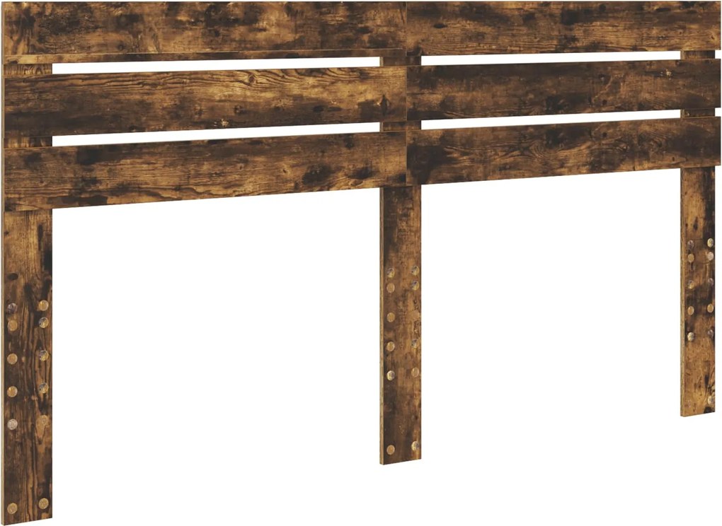 vidaXL Tăblie cap Stejar fumuriu 180 cm Lemn compozit