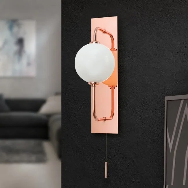 Aplica de perete design modern PIPES, copper