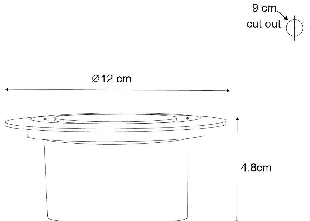 Set de 6 spoturi de sol negru cu LED IP65 solar - Terry