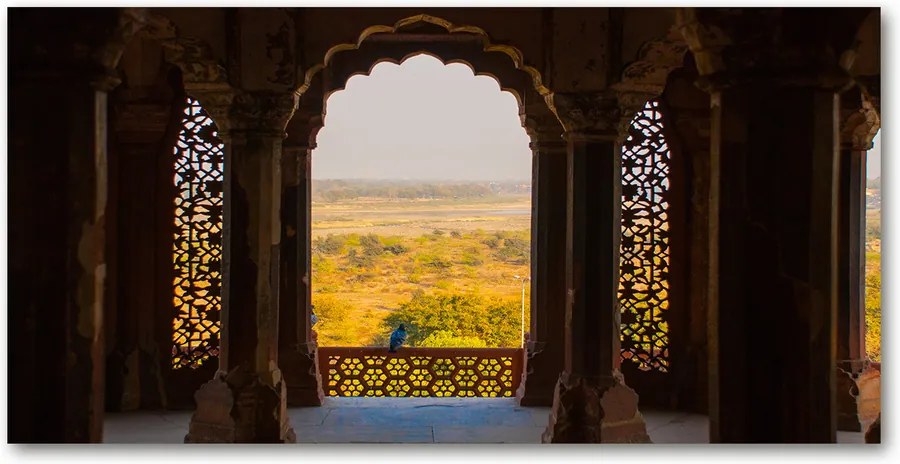 Fotografie imprimată pe sticlă Agra fort, india