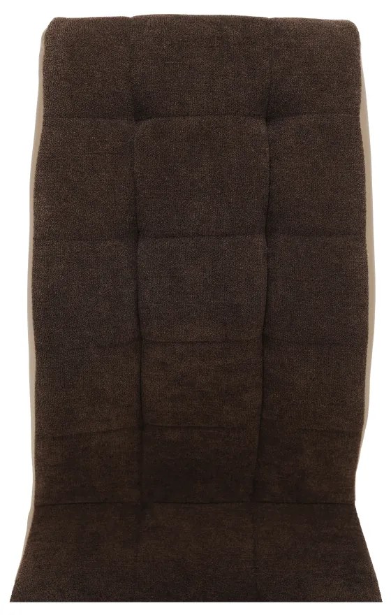 Scaun bucătărie, maro/bej/crom, GERDA NEW