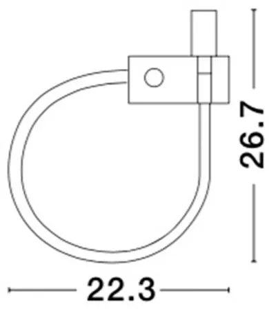 Aplica LED cu spot directionabil design minimalist Geneva alba NVL-8126581