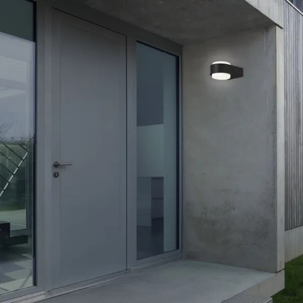 Aplică LED de exterior HANAU LED/6,5W/230V IP44 negru Briloner 3035-015