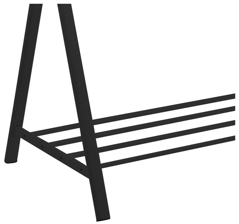 Suport de haine din metal negru Brent - Actona