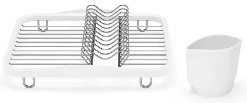 Scurgător de vase alb din oțel 36x28 cm Sinkin – Umbra