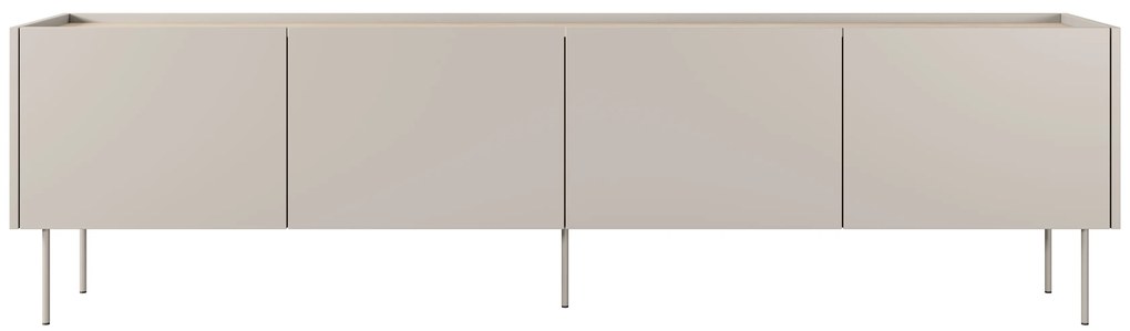 Comodă TV pe picioare metalice Desin 220 cm - cașmir / stejar nagano