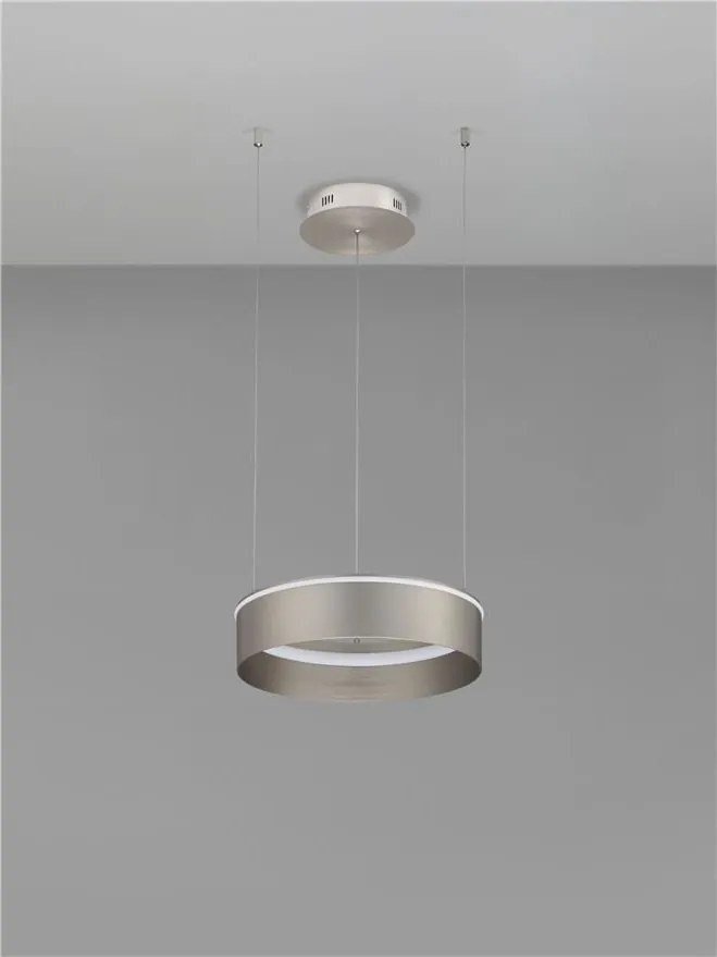 Lustra LED design circular OLIVIA nickel D-40cm