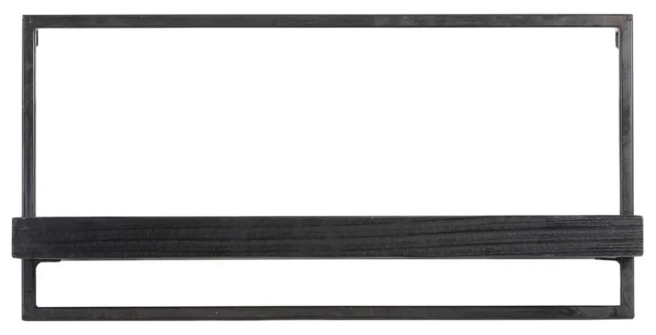 Raft negru mat din lemn de brad Maddison – Light &amp; Living