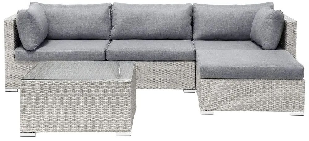 Set canapele pentru grădină Sante (gri deschis). 1011780