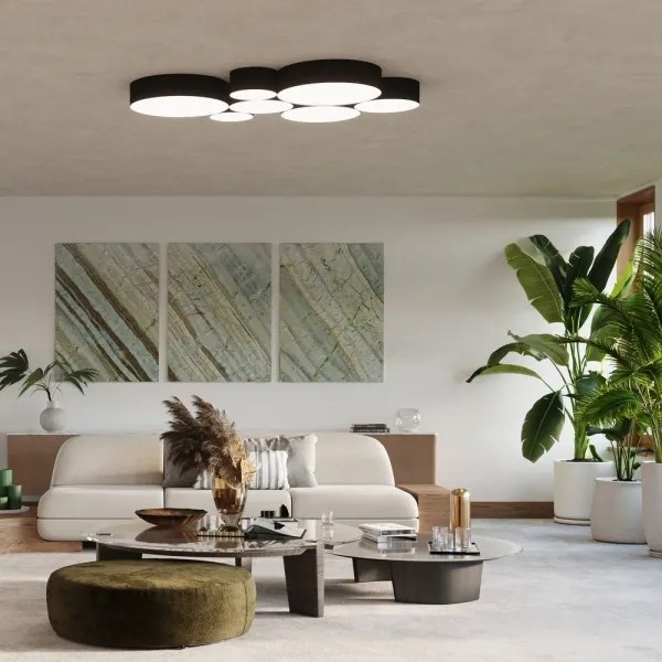 Plafonieră ARENA 4xE27/60W/230V neagră