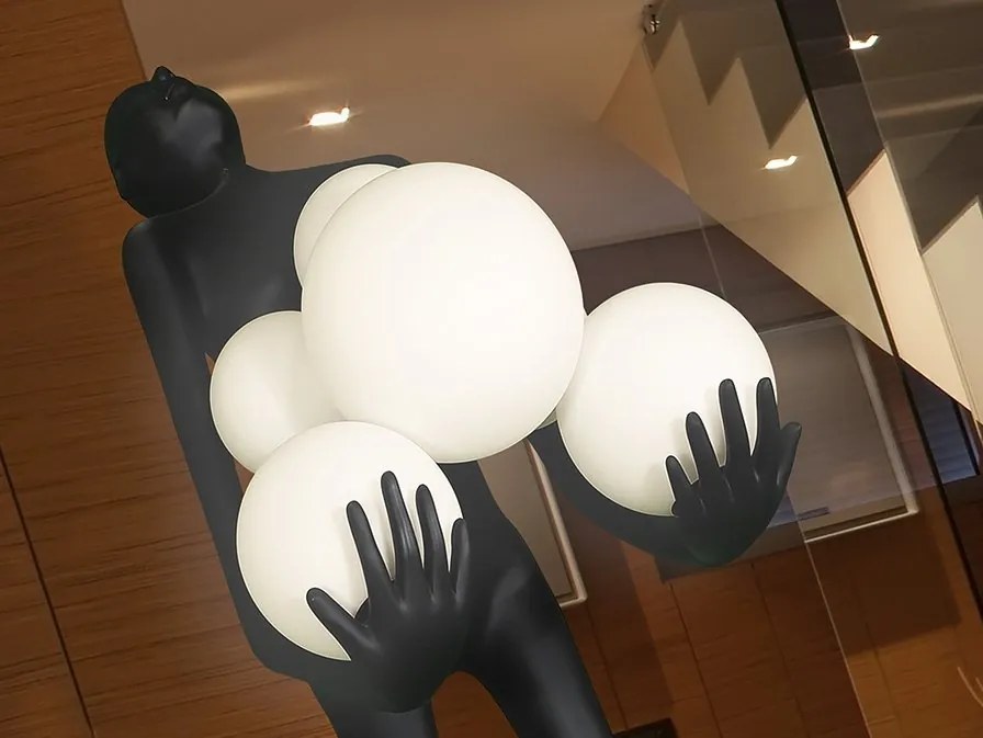 Figurina XXL decorativa / Lampa de podea design lux La Carga