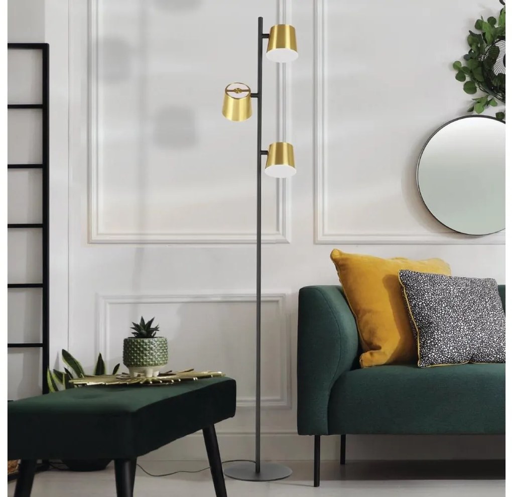 Lampadar LED Eglo 39987 ALTAMIRA 3xGU10/4,6W/230V 3000K auriu