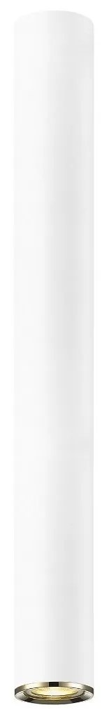 Spot aplicat design minimalist LOYA H-55cm, alb mat/ french gold