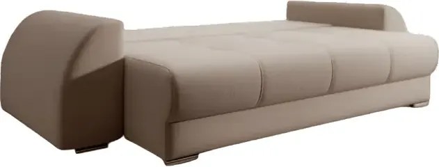 Canapea extensibilă dumonde cu ladă de depozitare si sezut confortabil din spuma high-density, Verona Bej 260x100 cm
