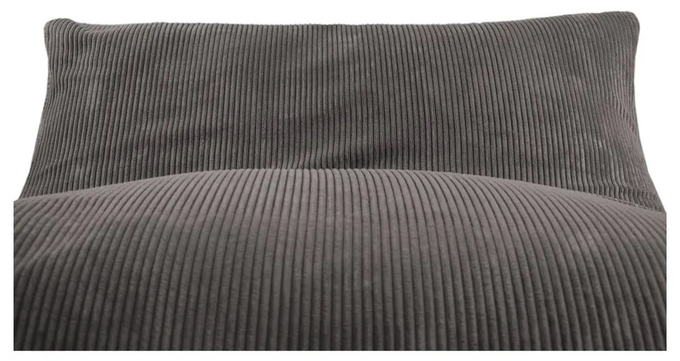 Fotoliu bean bag albastru cu tapițerie din catifea reiată Sofa Lounge – SLOWDOWN