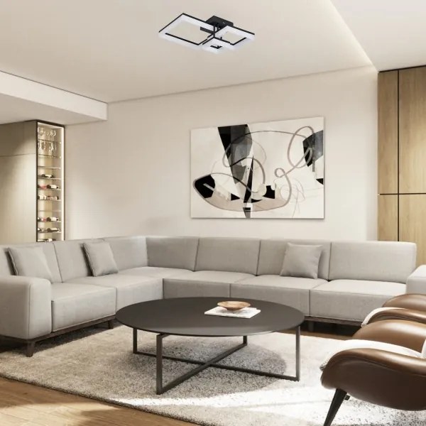 Plafonieră LED Rabalux 71386 AMILIA LED/22W/230V 3000/4000/6500K negru