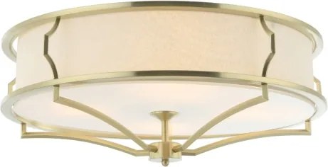 Open Design OR84436 - Plafonieră STESSO, 4 x E27, 12 W, 230 V, Ø 65 cm, alamă/alb