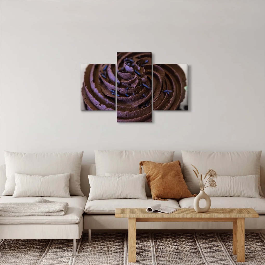 Tablou - Cupcake din ciocolată (90x60 cm)