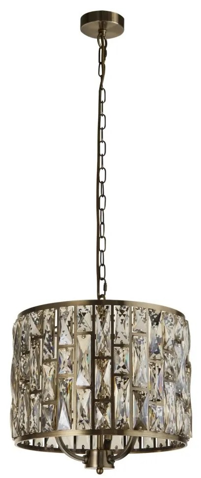 Lustra eleganta design modern Bijou 3Lt alama antic/ champagne