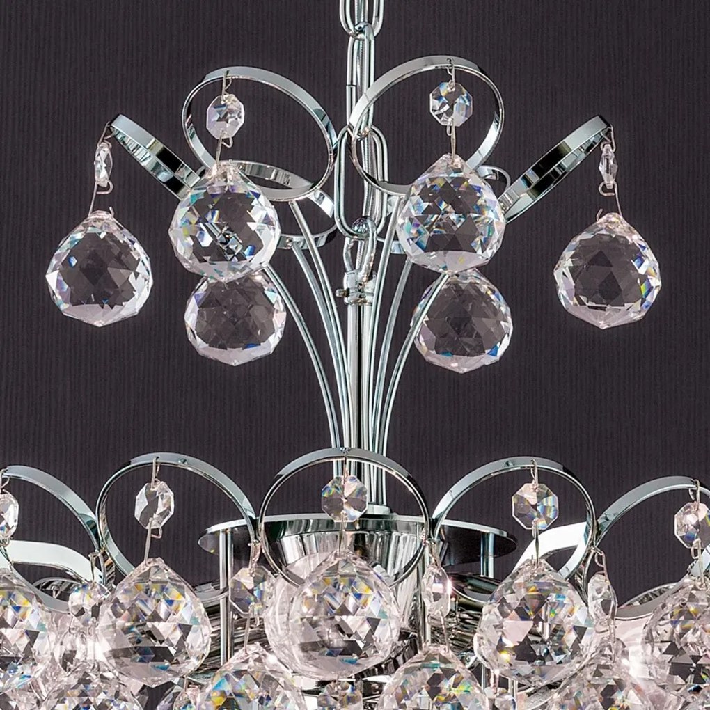 Lustra cristal Asfour, KRISTALL KLASSISCH crom 40cm