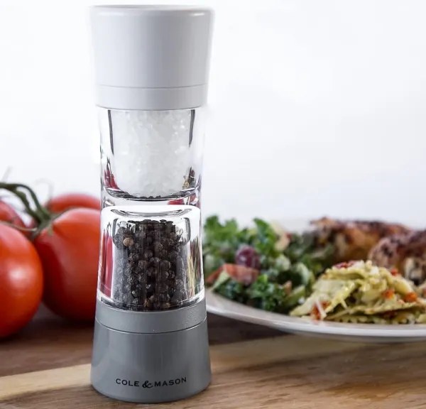 Cole&Mason - Râșniță 2în1 LINCOLN DUO 19 cm pentru condimente