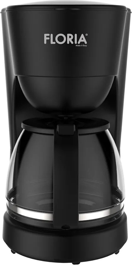 Aparat de facut cafea Floria ZLN9273 Negru, putere 600W, oprire automata, vas de 1.2 litrii