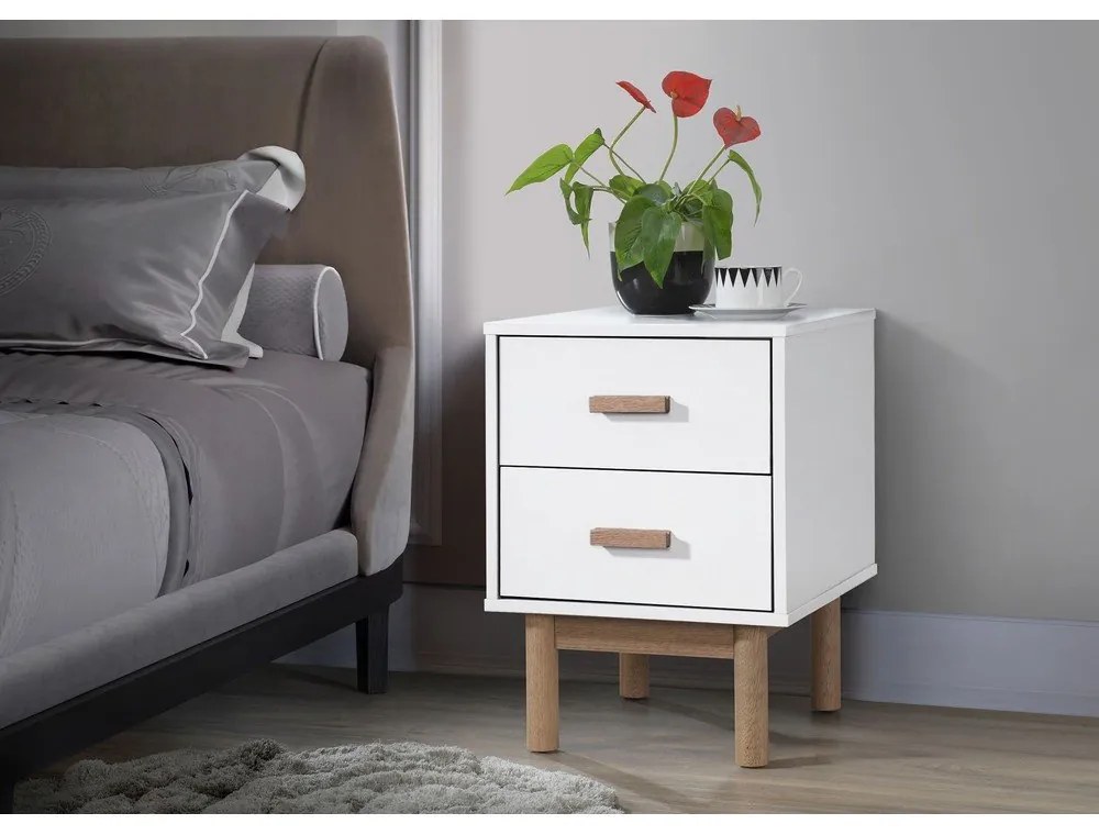 Noptieră albă Melanie – Støraa