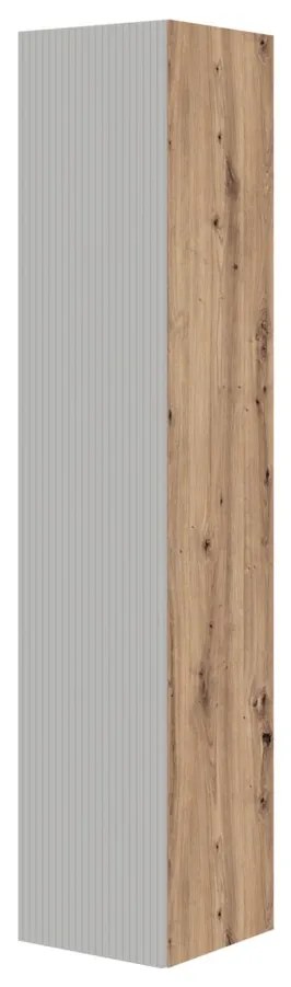 Dulap suspendat pentru baie Pulcro, crem / stejar artisan