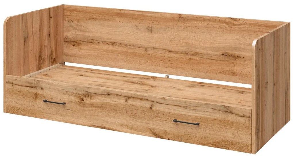 Pat de o persoană extensibil80 cm Tetrix 13 (stejar wotan) (cu sp. depozitare). 1098496
