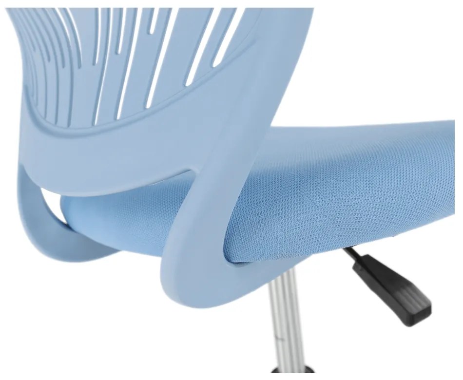 Scaun rotativ, SELVA, albastru/crom