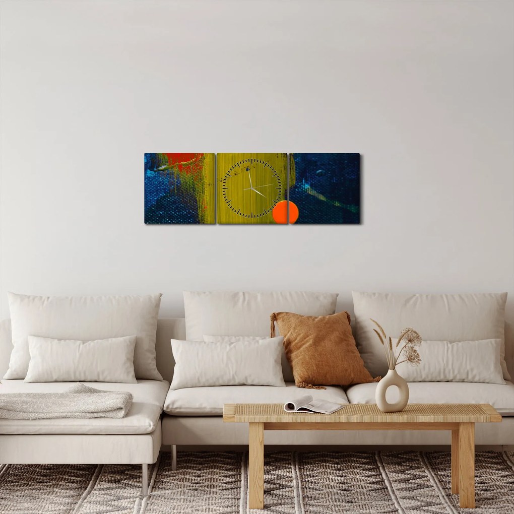Tabloul culorilor (cu ceas) (90x30 cm)
