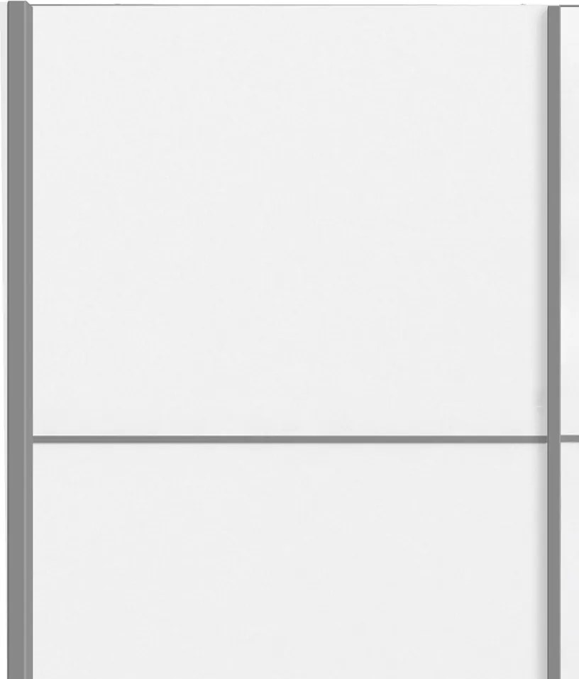 Șifonier cu uși glisante Tvilum Verona, 122x202 cm, alb