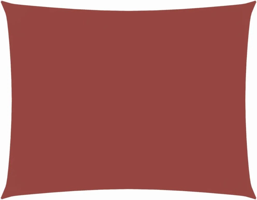 vidaXL Parasolar, cărămiziu, 3x4 m, țesătură oxford, dreptunghiular