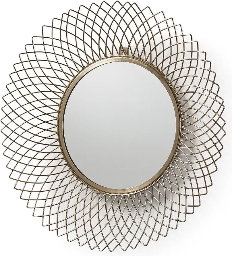Oglinda decorativa din tije metalice finisaj alama JUICE AA0903R53 JG