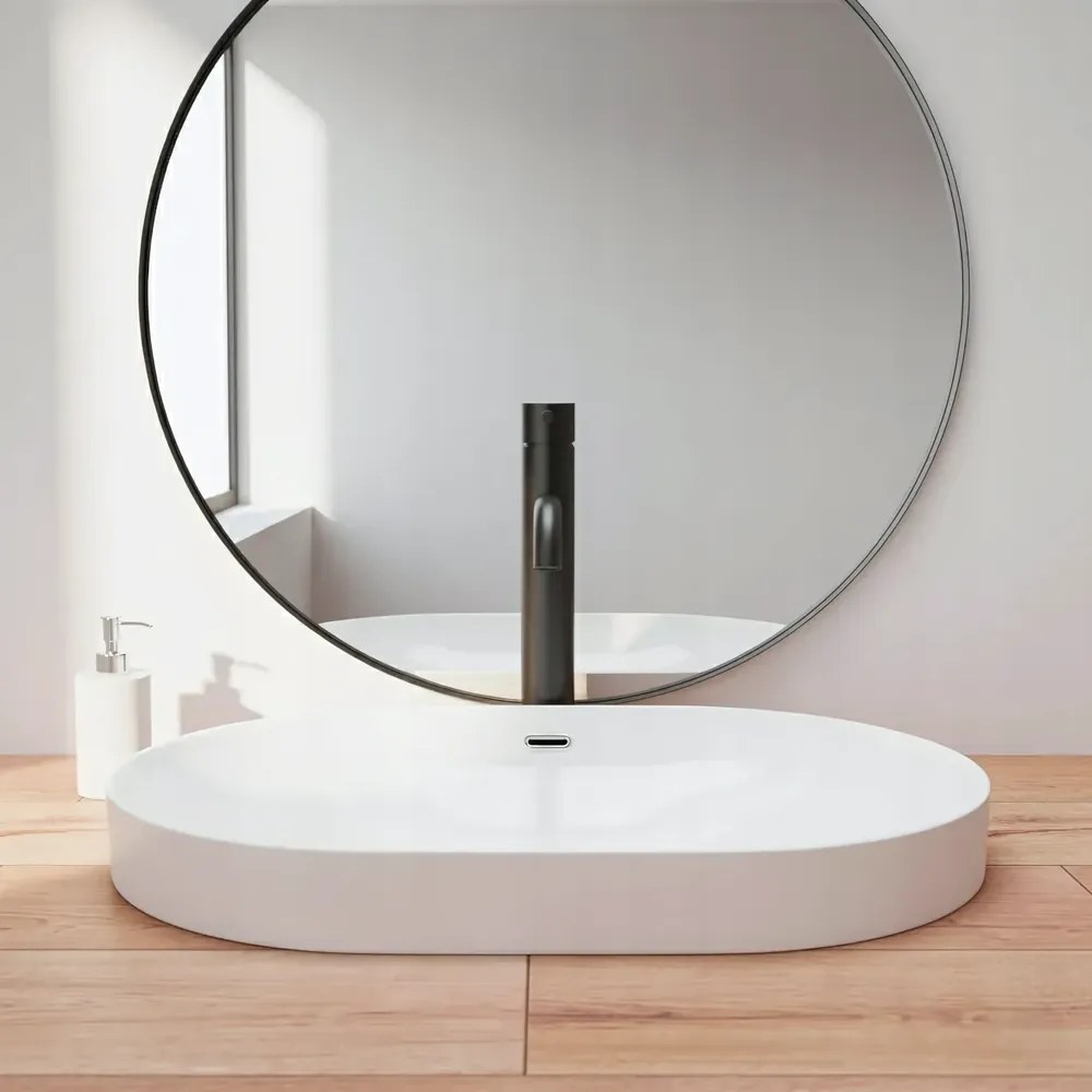 Lavoar pe blat BASARO TERRA alb