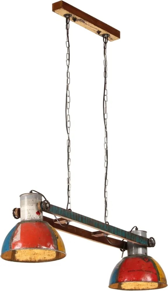 vidaXL Lustră suspendată industrială 25 W, multicolor, 111 cm E27