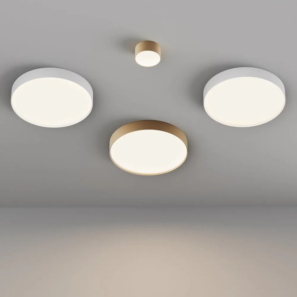 Plafoniera LED design tehnic Zoom D-40cm 3000K alba