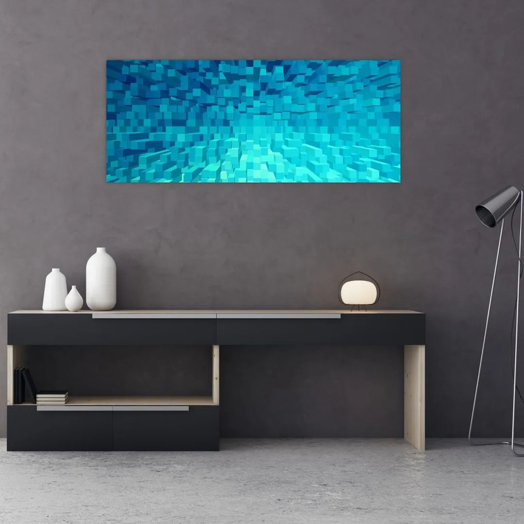 Tabloul - cuburi abstracte (120x50 cm)