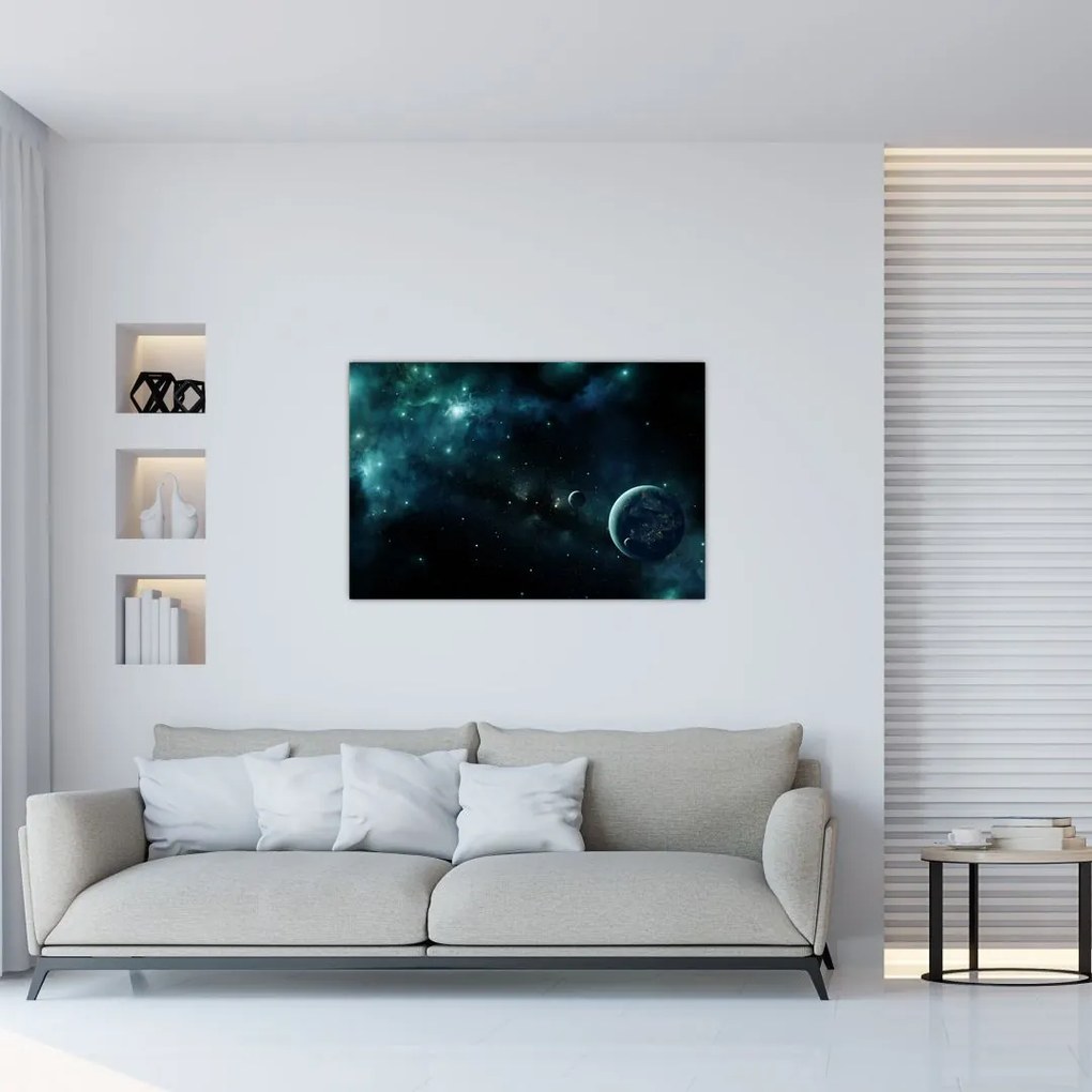 Tablou - Viața în spațiu (90x60 cm)