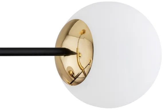 Lustră pe tijă CAMERON 8xE27/15W/230V alamă/neagră Argon 5041