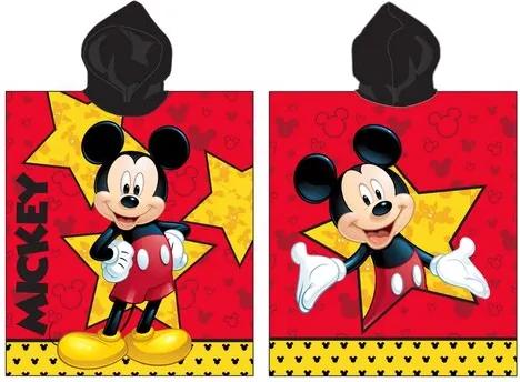 Poncho pentru copii Mickey star, 50 x 115 cm
