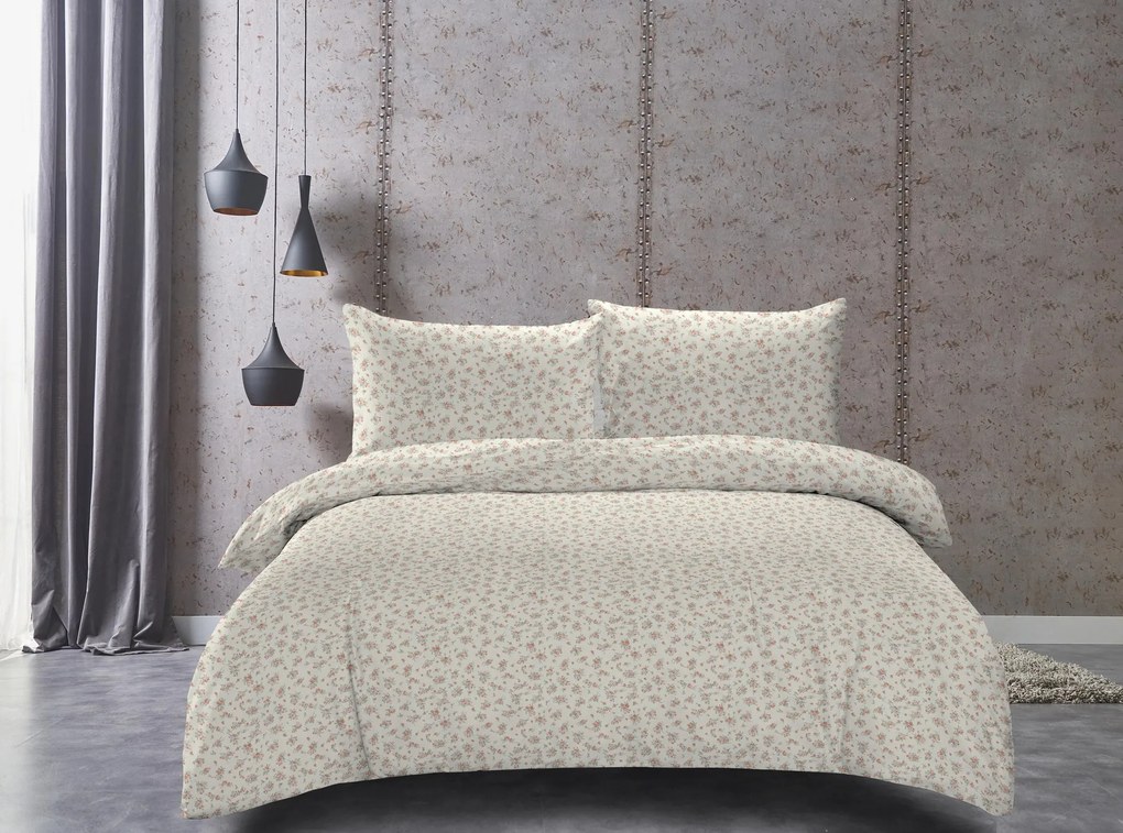Lenjerie de pat din microfibra crem, MILICENT